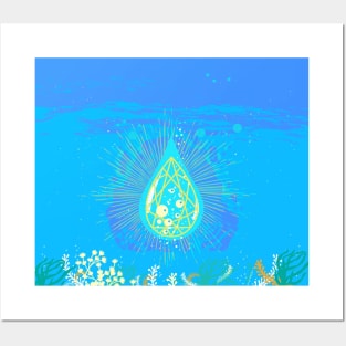 WATER DROP Posters and Art